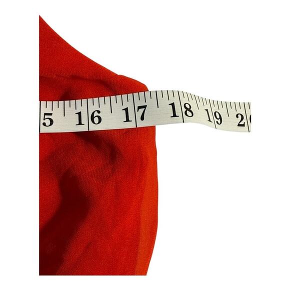 NEW Sam Edelman Women's Size 2 Red Smocked Plissé Midi Dress‎ NWOT - Picture 6 of 8